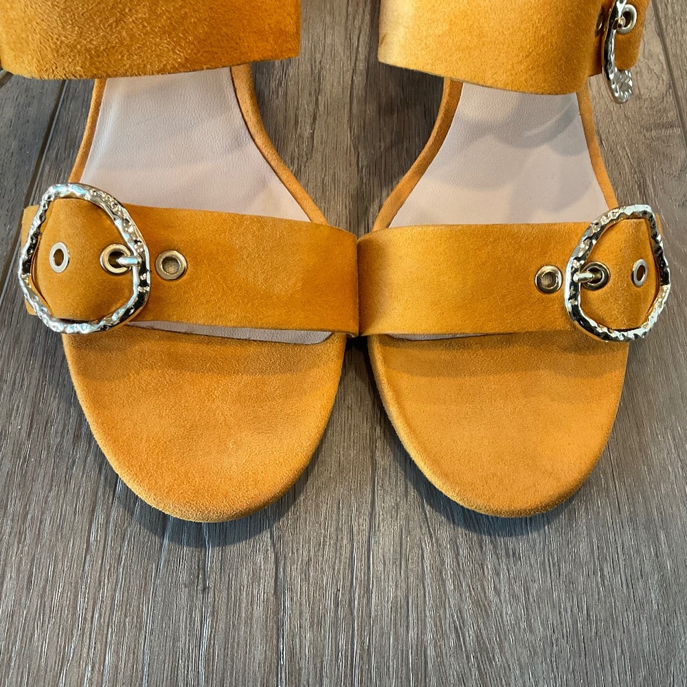 ZARA  Round Heel Buckle Mule Sandal  Size EU 40 NWOT - Picture 4 of 10